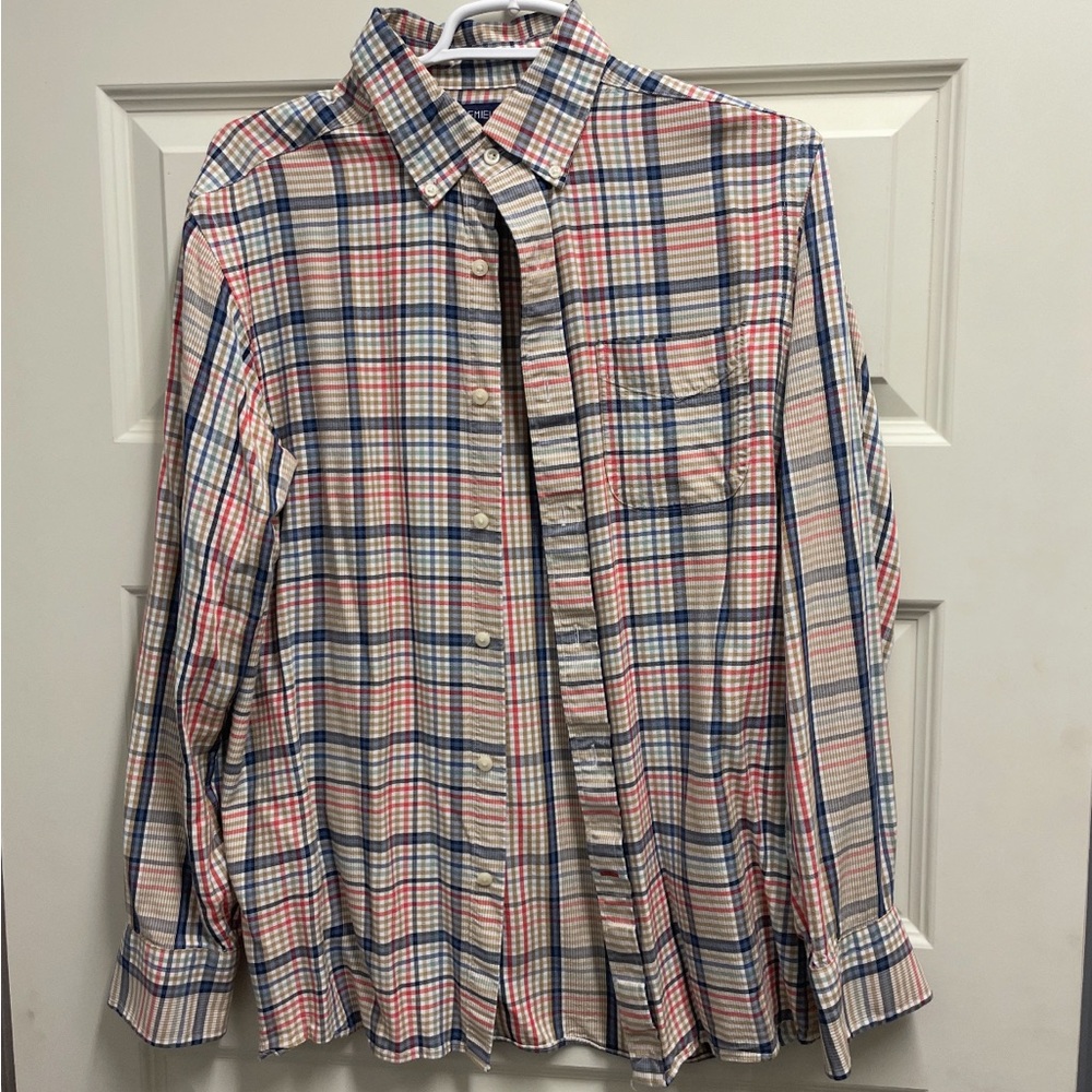 Daniel Cremieux Kids Plaid Shirt - Blue, Red, and White